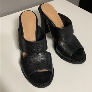 UGG Open Toe Black Heels
